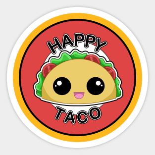 Happy Taco Sticker